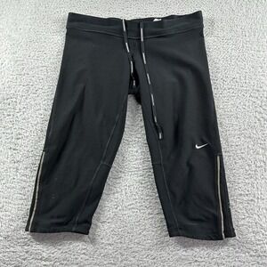 Nike Running Pants Womens Small Capri‎ Legging Athleisure Athletic Workout Gym